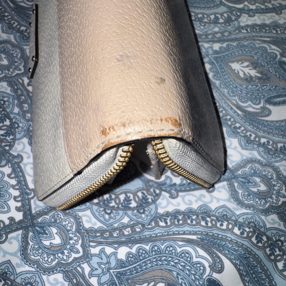 kate spade Two-Tone Cream and Beige Zip Wallet - Picture 6 of 9